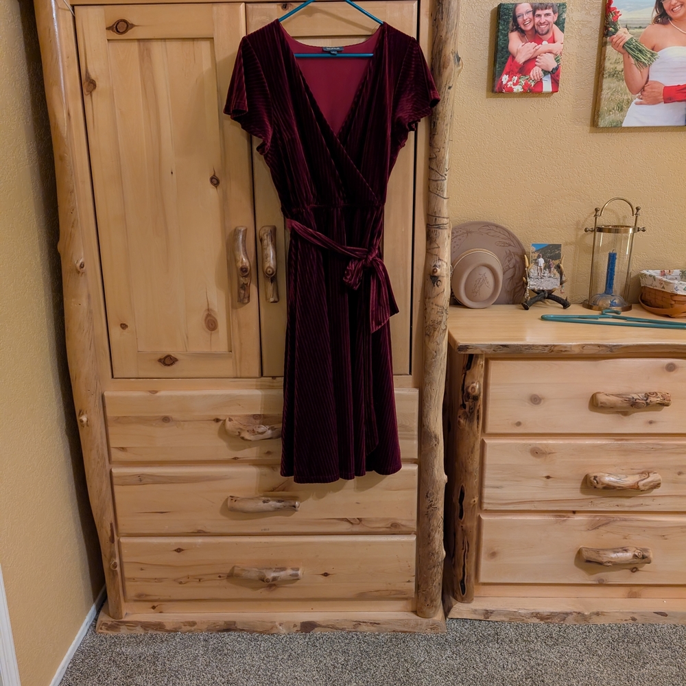 Modcloth Rich Burgundy Dress